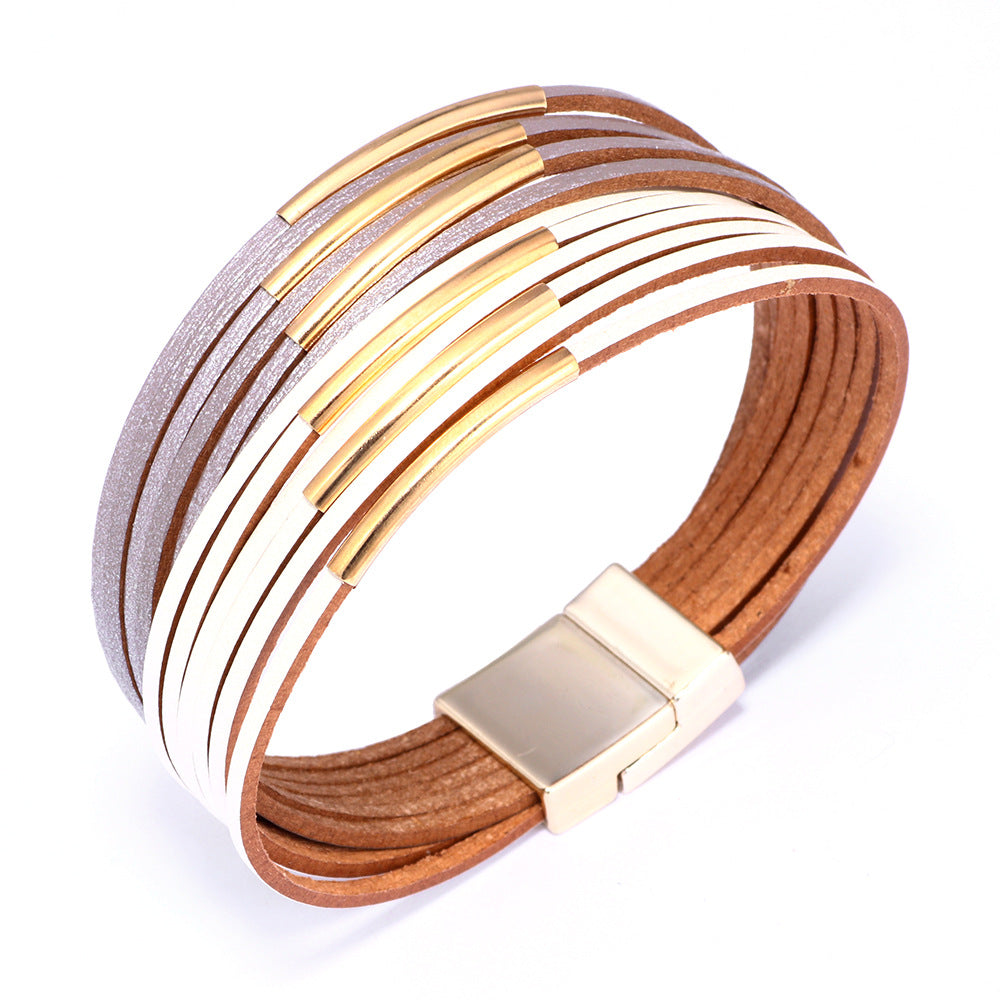 Venta al por mayor Pulsera de cuero PU
